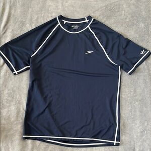 Speedo Men's Navy Swim Shirt